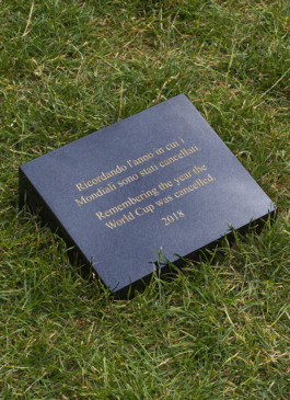 It's Nice That commissioned me to visualise my favourite moment of the World Cup 2018. Just before the World Cup started, I was in Italy and after talking to a few locals about how they didn’t qualify for the World Cup many of them said that it was a national tragedy and the whole country will rather pretend as if the World Cup was cancelled and isn’t taking place instead of admitting that their team didn’t qualify. I loved the pride and emotion of that thought and decided to interpret this by imaging Italy would rather go so far into making a big memorial for the cancelled World Cup than admitting their team’s disappointing performance. Next generations will still talk about 2018, the year the World Cup was cancelled. 